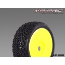 VP808U-RY-UF  Cripz Evo 1/8 Buggy Rubber Tyre[Unglued][Tyre＋Insert＋Yellow Dish Rim]Soft Flexx (2pcs)