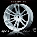 MST Rc Car Velg TSP high traction Wheel Offset 7 White 1/10 Drift Rims 4pcs 832064HTW