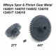 Pinion & Spur Gear Metal WLtoys 144001 144010 144002 124016 124017 124018 124019 rc car