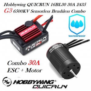 Hobbywing QUICRUN 16BL30 30A 2435 G3 6500KV Sensorless Brushless Combo