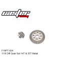 F18PT-024 1/18 Diff Gear Set 14T & 35T Metal